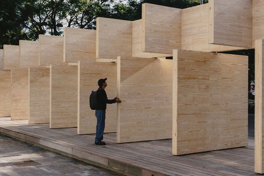 Installation éphémère à Mexico